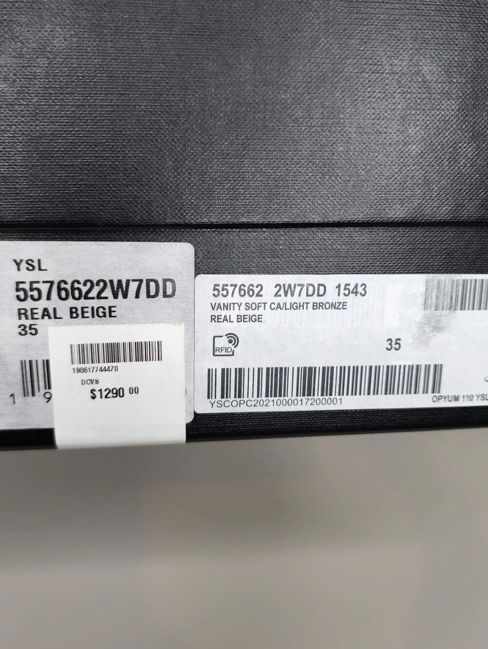 Saint Laurent Opyum 110 Leather Logo-Heel Sandals In Beige Size 35 - Picture 10 of 10